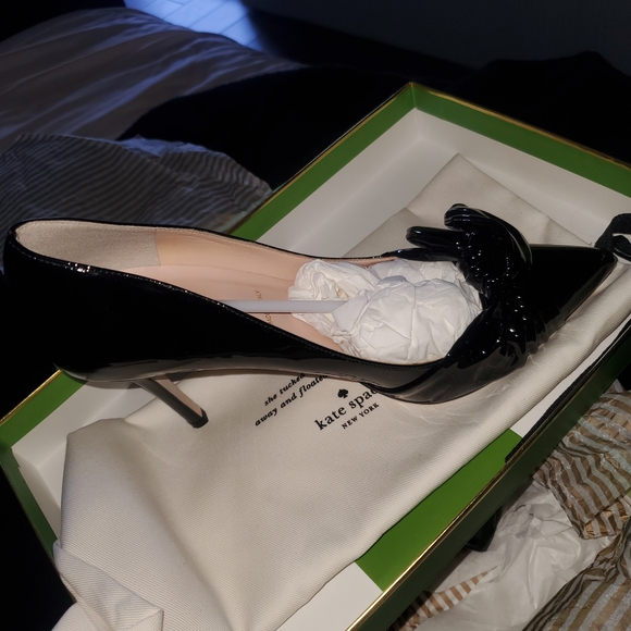 Kate Spade Glossy Black Heels - Picture 7 of 12